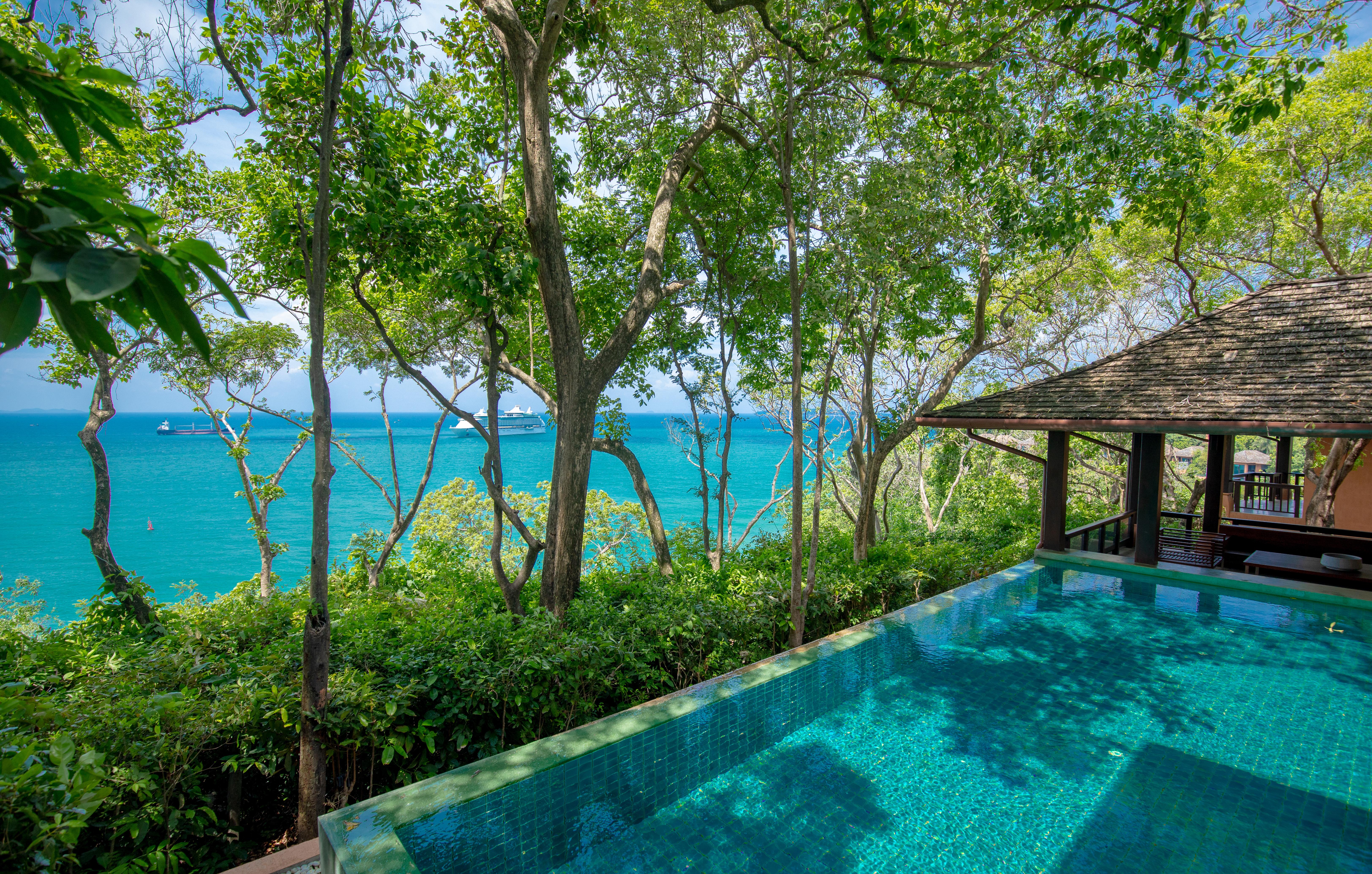 Sri Panwa Phuket Luxury Pool Villa Hotel - Sha Plus Exterior photo View from the pool at the Villa