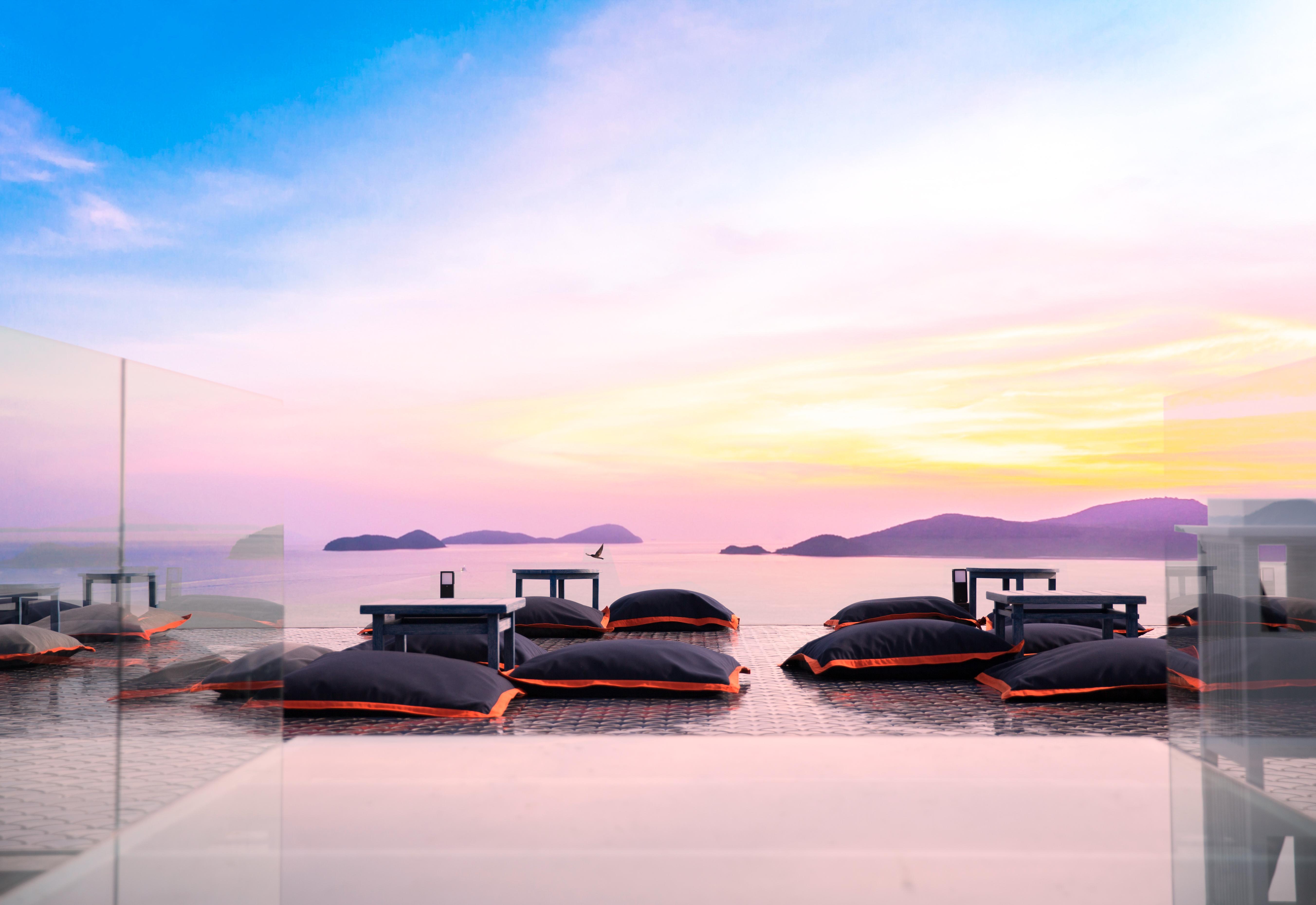 Sri Panwa Phuket Luxury Pool Villa Hotel - Sha Plus Exterior photo View of the Gulf of Thailand from the rooftop bar