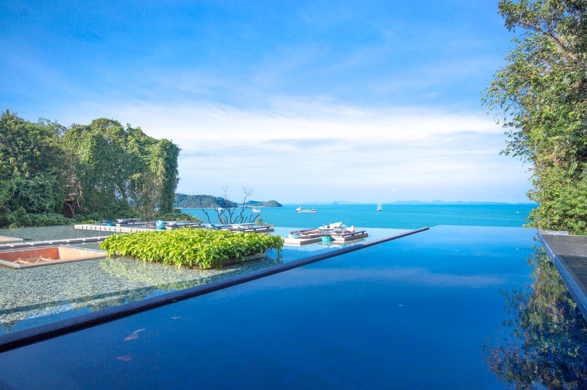 Sri Panwa Phuket Luxury Pool Villa Hotel - Sha Plus Exterior photo View of the Andaman Sea from the resort