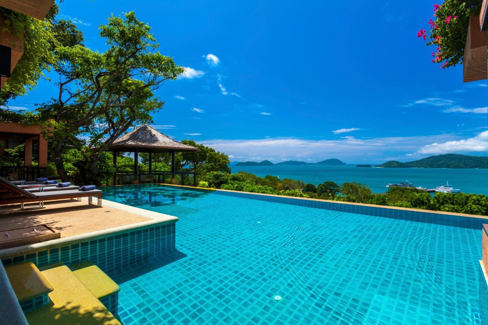 Sri Panwa Phuket Luxury Pool Villa Hotel - Sha Plus Exterior photo View of the Andaman Sea from the resort